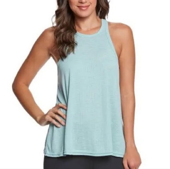Free People Turquoise Ribbed Tank Top Like New - Picture 1 of 6